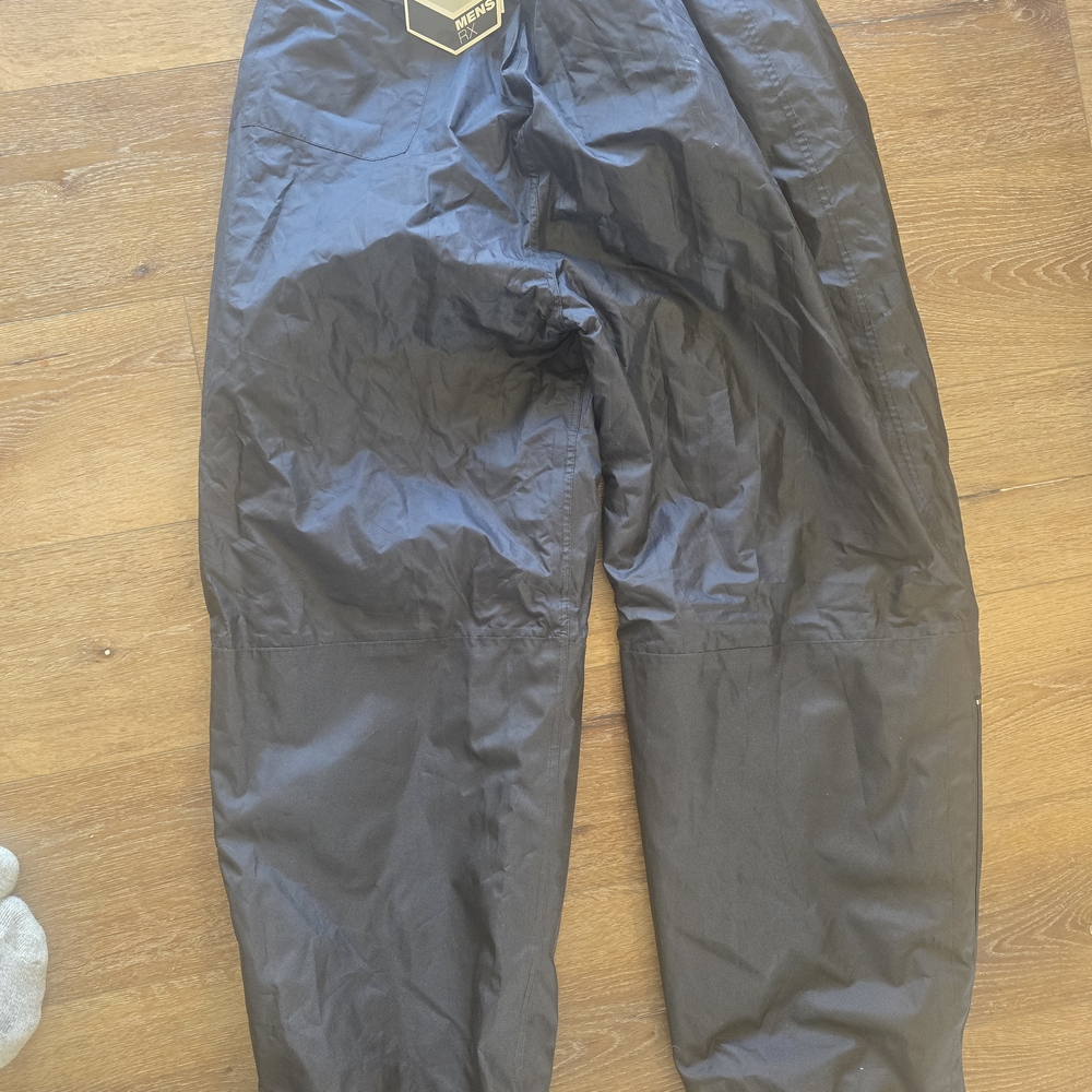 NWT Mossi Men's Black Outdoor Rain Pants - Lightweight Weather-Resistant